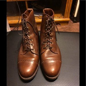 $125!Brown Leather Allen Edmonds Cap Toe Bayfield Boot
